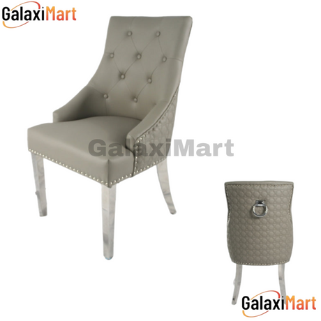 Roma PU Leather Luxurious Ring Knocker Dining Chair Collection