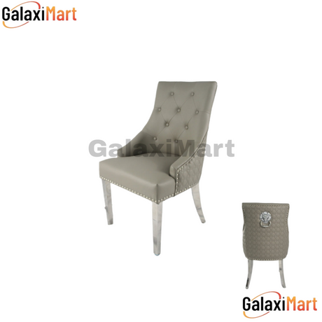 Roma PU Leather Luxurious Loin Knocker Dining Chair Collection