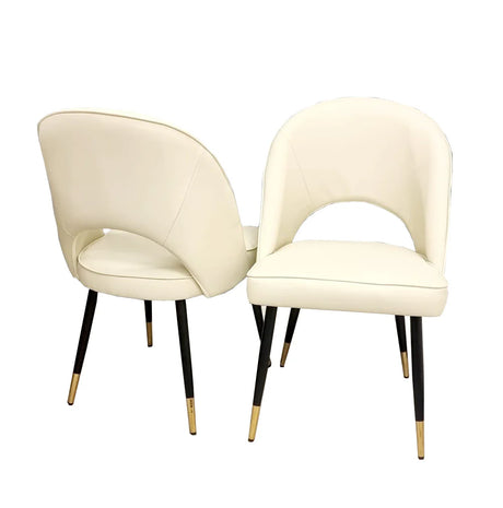 Astra Velvet Dining Chair Beige/Black/Rust/Champagne