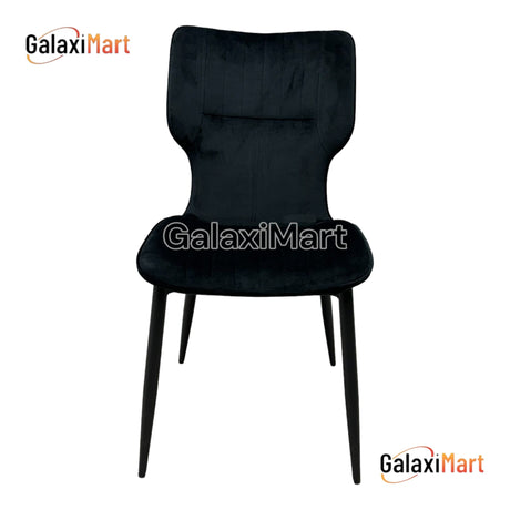 Windsor Luxury Velvet Grey/Mink/Black Dining Chairs Black Legs