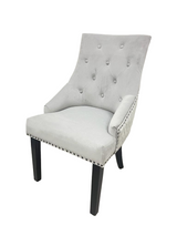 Bentley Black Leg Dining Chair- Velvet