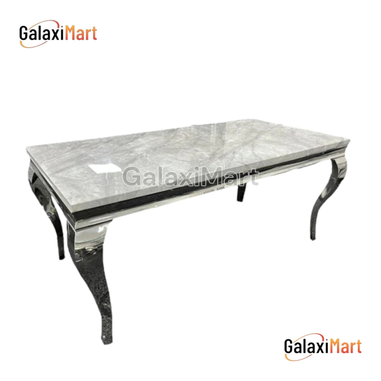 Louis 150cm/180cm/200cm Grey Marble Dining Table With set of Lion Knocker Velvet Dining Chairs, Mink