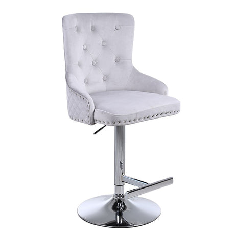 Majestic Lion Knocker Bar Stool- Silver