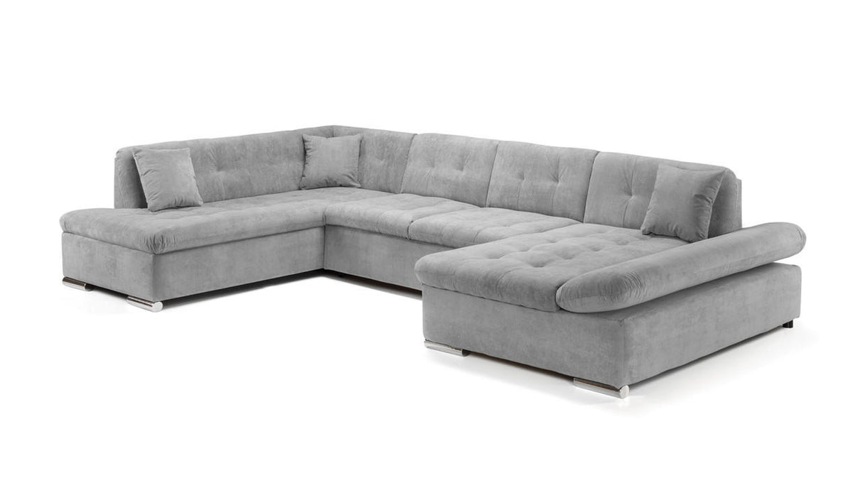 Bergen Sofabed Grey Right Hand Facing U Shape Corner