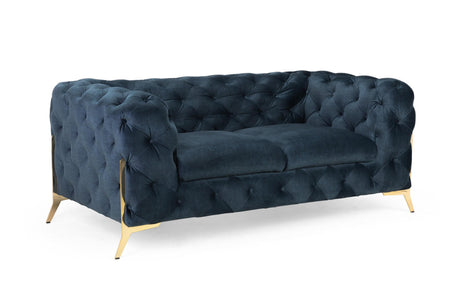 Chelsea Chesterfield Sofa Deep Ocean 3 Seater