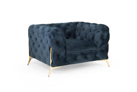 Chelsea Chesterfield Sofa Deep Ocean 3 Seater