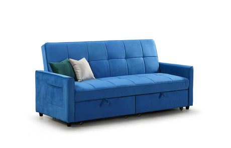 Elegance Sofabed Plush Teal 3 Seater