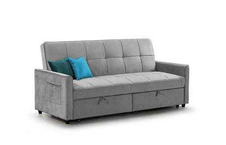 Elegance Sofabed Plush Teal 3 Seater