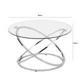 Rizzo Chrome Coffee Table