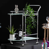 Bavaro Chrome Metal Drinks Trolley