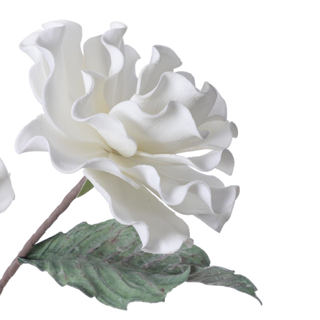 100cm White Foam Triple Stem Flower