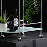 Bavaro Chrome Metal Drinks Trolley