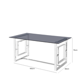 Apex 160cm Smoked Dining Table