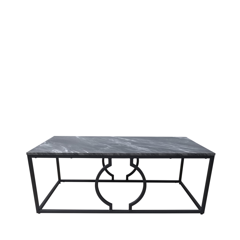 Alora Black Metal Coffee Table