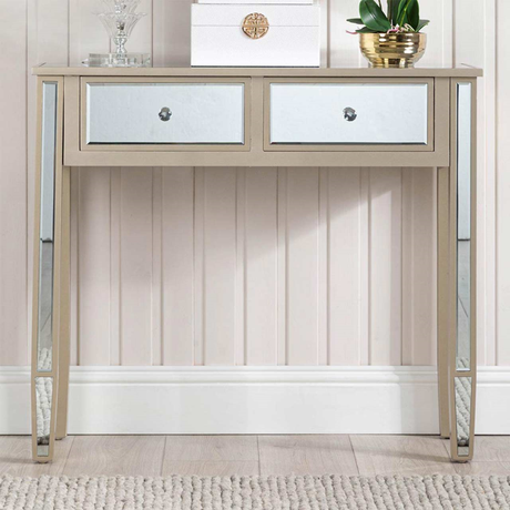 Vista Dark Champagne Console Table