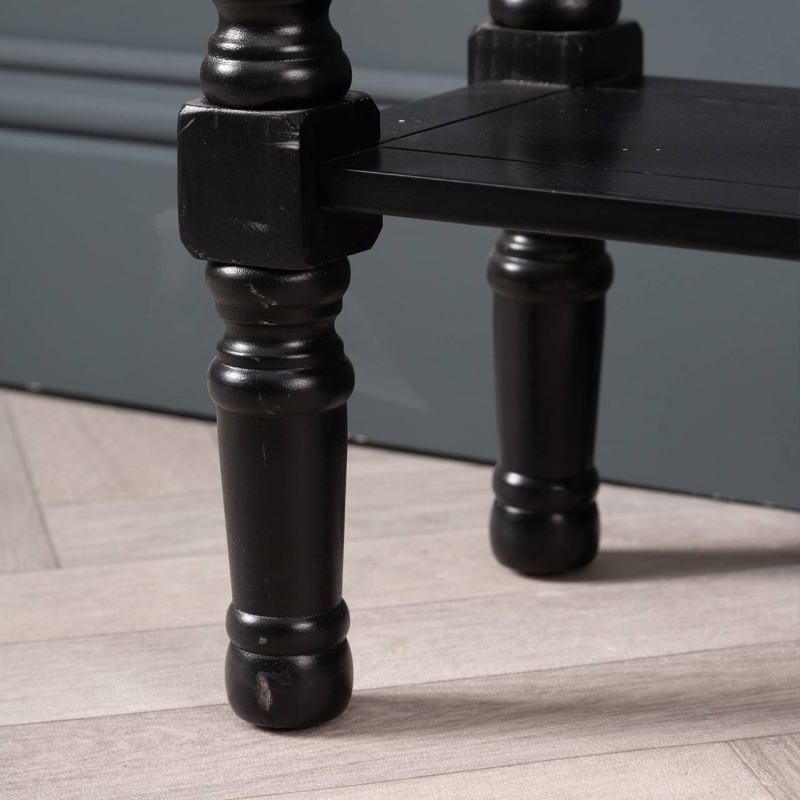 Delta Black 3 Drawer Console Table