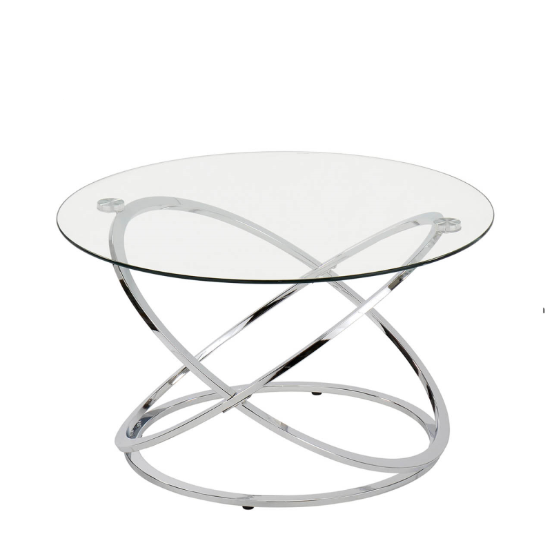 Rizzo Chrome Coffee Table