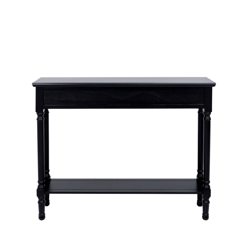 Delta Black 3 Drawer Console Table