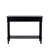 Delta Black 3 Drawer Console Table