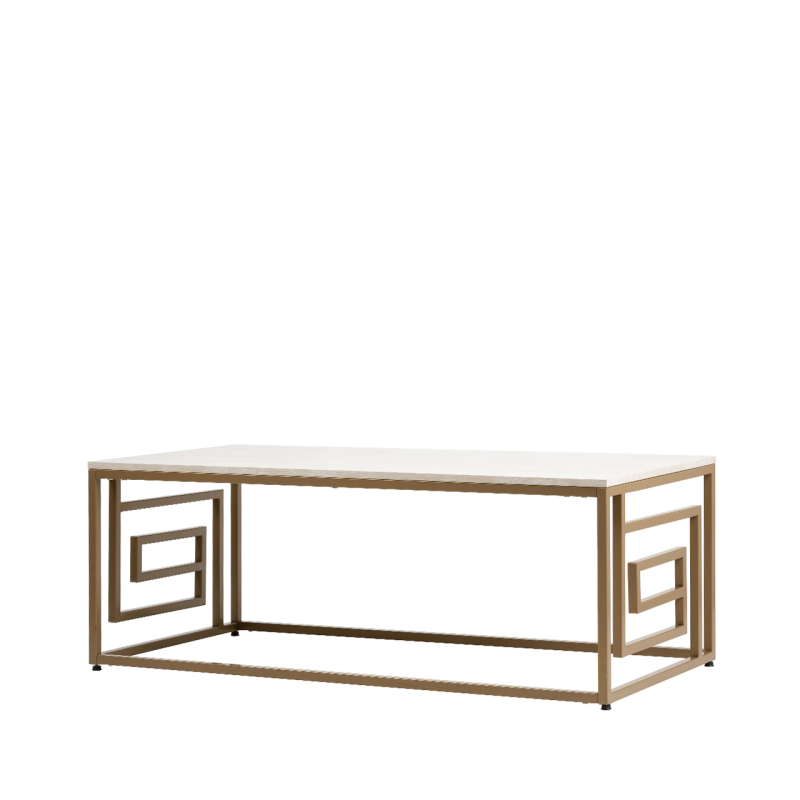 Devon Cream and Gold Coffee Table