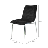 2 Zula Pink Dining Chair With Chrome Legs