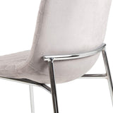 2 Zula Pink Dining Chair With Chrome Legs