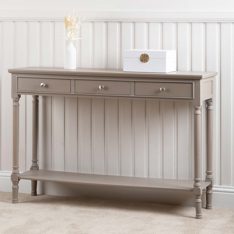 Delta Taupe Large Console Table