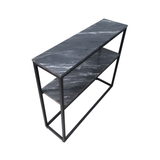 Alora Black Metal 2 Tier Console Table