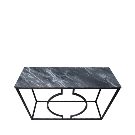 Alora Black Metal Console Table